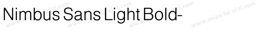 Nimbus Sans Light Bold字体转换